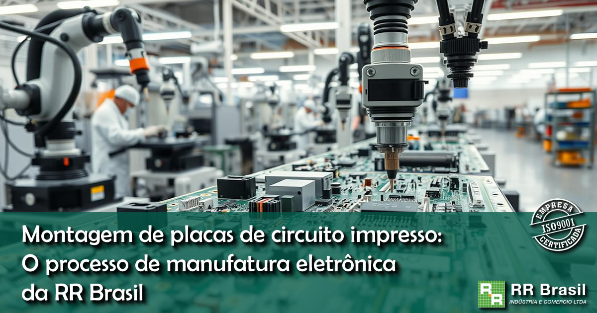 Montagem de placas de circuito impresso: O processo de manufatura eletrônica da RR Brasil